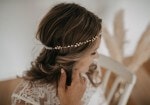 Haarschmuck Hochzeit Gold Blätter Perlen