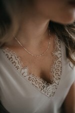 Halsketten Gravur Venezianerkette Silber